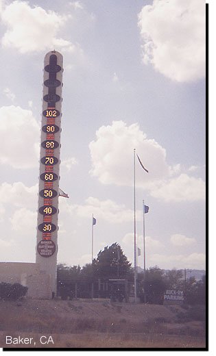 World's Tallest Thermometer - Baker, CA